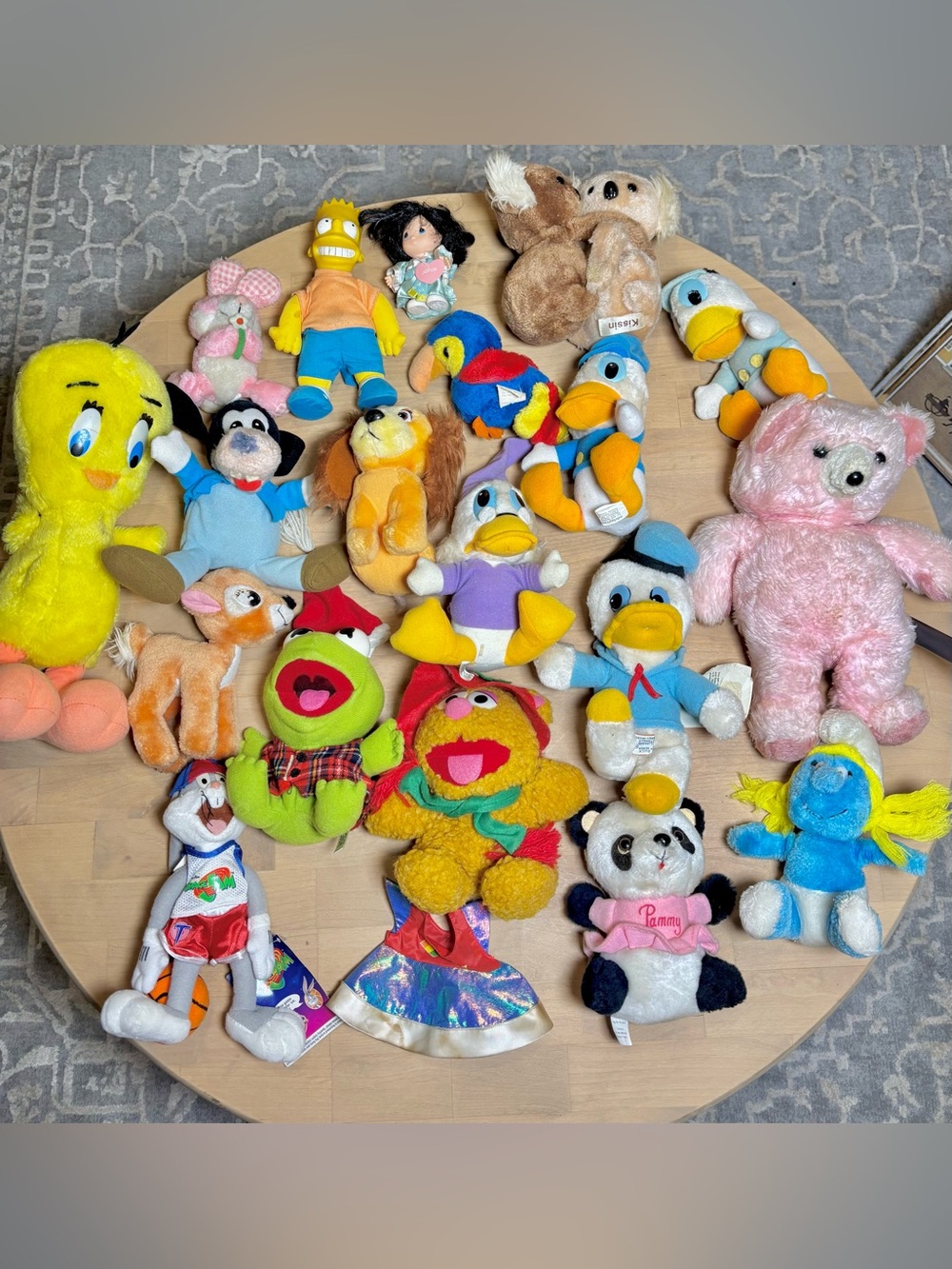 20 Lot of Vintage Toy Plushies 70s 80s 90s Disney Looney Tunes Cartoons